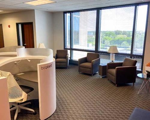 Reception area in the Fort Myers office